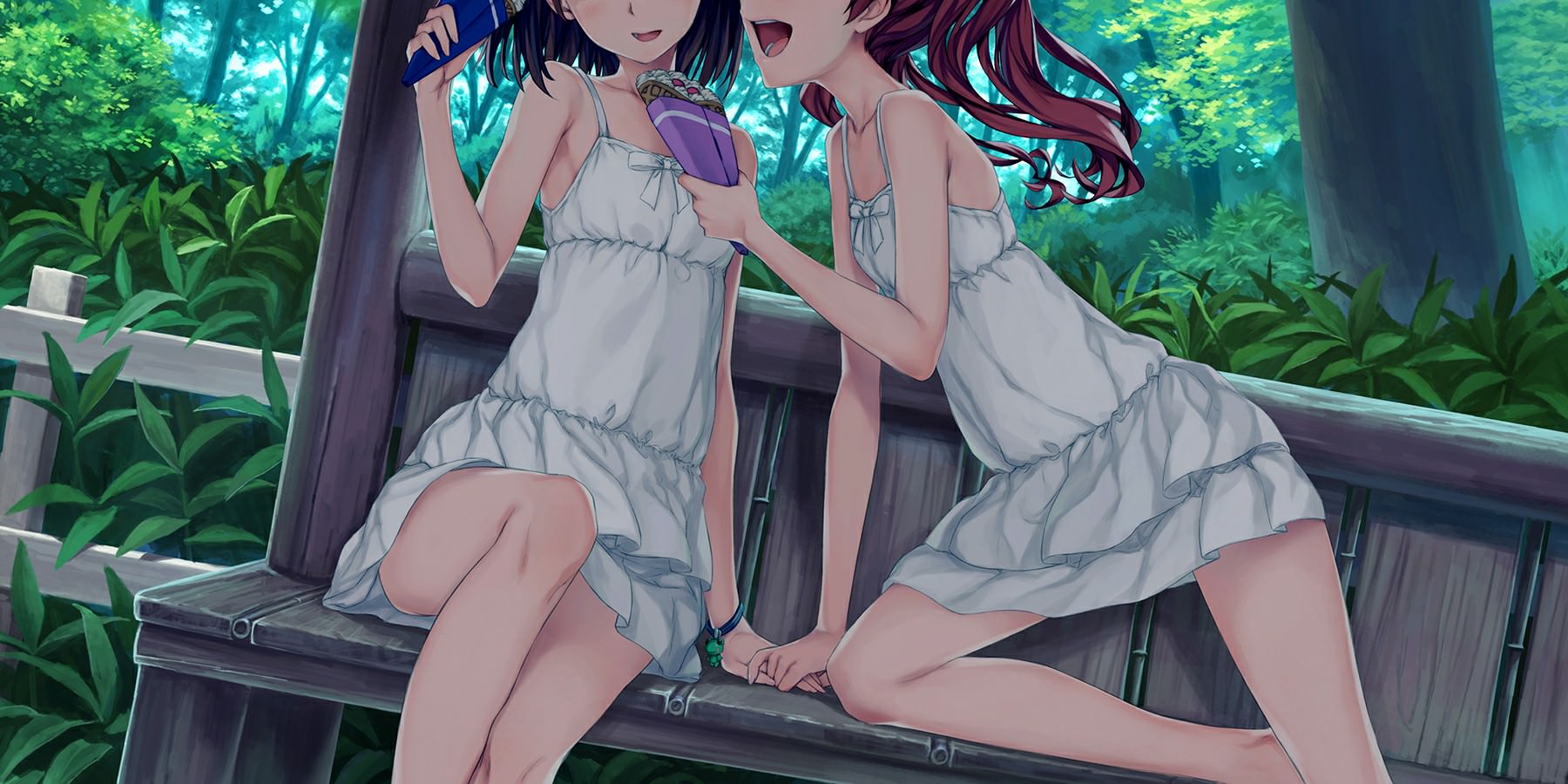これから燃え上がる直前のような二次美少女同士の百合からレズになりそうな二次エロ画像-29